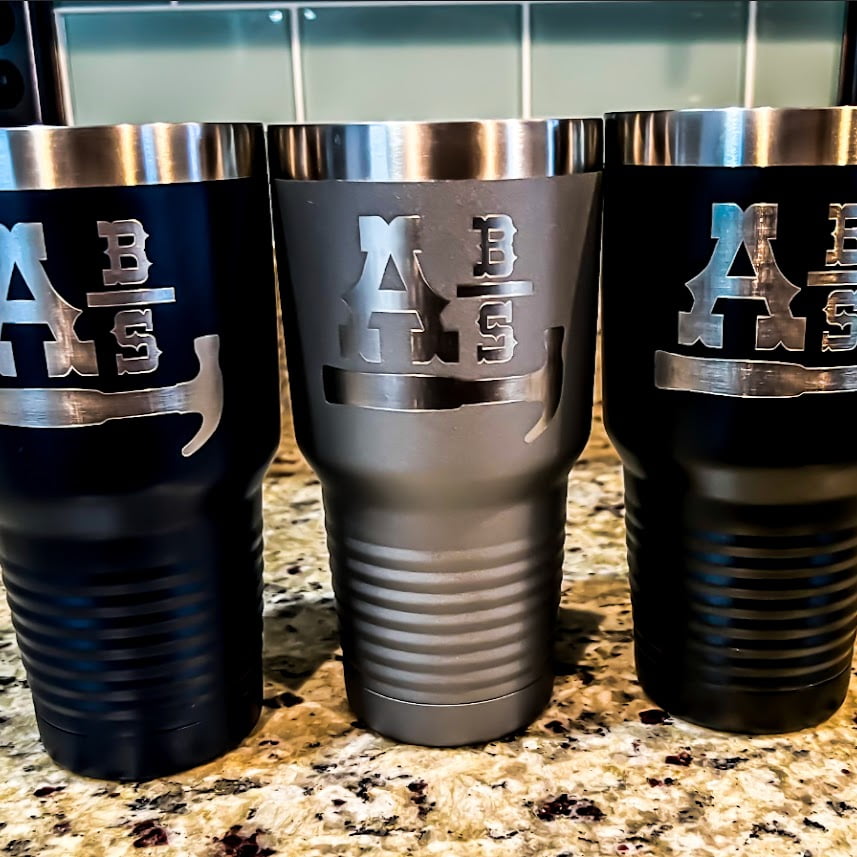 30oz tumbler with custom logo