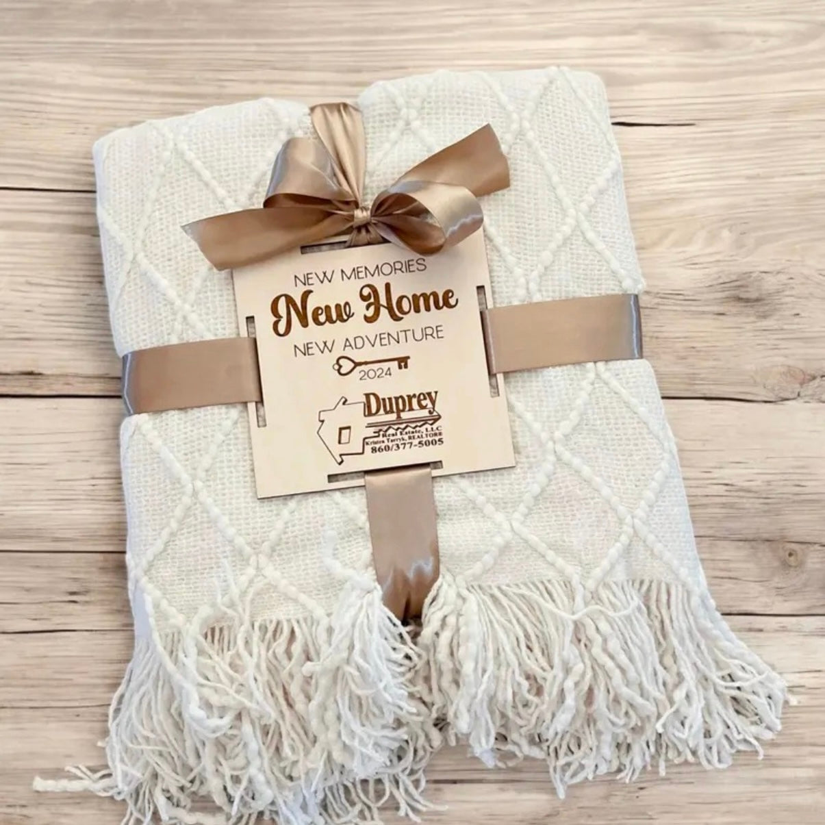 Realtor Closing Gift Blanket Tag